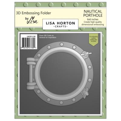 Lisa Horton Crafts  Embossing Folder And Die - Nautical Porthole